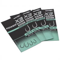 Matrix X3 Power Carp Edge Barbless Spade End Hooks